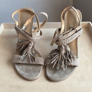 Stuart Weitzman Tasselmania Heeled Sandals